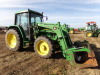 John Deere 6110 Tractor, s/n 260117: C/A, Loader, Grapple Bkt., 8957 hrs