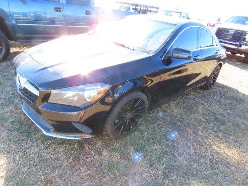 2018 Mercedes CLA 250SD, s/n WDDSJ4EB1JN537221 (Inoperable - Salvage Vehicle Title): Unknown Mileage, For Parts Only