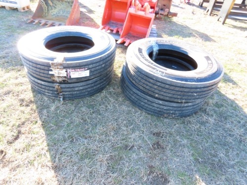 (4) New 11R22.5 Tires