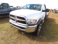 2017 Dodge Ram 5500 Tradesman Flatbed Truck, s/n 3C7WRMBL5HG655974: Diesel, 2-door, Steel Bed, 150K mi.