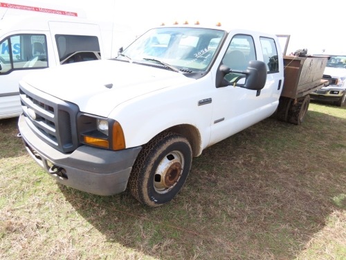 2006 Ford F350 Flatbed Truck, s/n 1FDWW36P86EB92404: Diesel, 2wd, 151K mi.