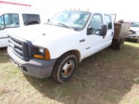 2006 Ford F350 Flatbed Truck, s/n 1FDWW36P86EB92404: Diesel, 2wd, 151K mi.