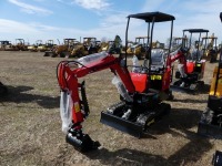 Future FT13 Mini Excavator, s/n 241241: Gas Eng., 4-post Canopy, Manual Thumb, 1 hr