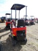 Future FT13 Mini Excavator, s/n 241226: Gas Eng., 4-post Canopy, Manual Thumb, 1 hr - 8