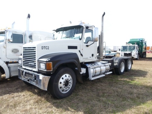 2013 Mack CHU613 Truck Tractor, s/n 1M1AN07Y1DM012366: T/A, Day Cab, Mack MP8 445hp Eng., 10-sp., Air Ride Susp., 12K Front, 40K Rears, 210" WB, Wet Kit, 11R24.5 Tires, 503K mi.