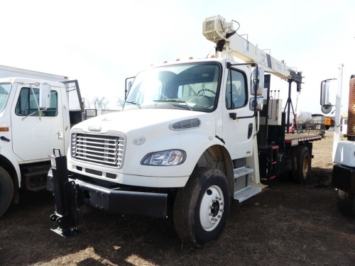 2009 Freightliner M33 Boom Truck, s/n 1FVACXBS99HAE5782: National 437B Crane, 3K mi. (Utility-Owned)