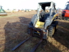 New Holland L150 Skid Steer, s/n N8M488980: Canopy, Forks, Rubber-tired, 2427 hrs