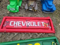 Metal Chevrolet Tailgate Art