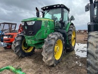 2018 John Deere 6175R MFWD Tractor, s/n 1RW6175RAJR033614: Encl. Cab, 16F/16R PowerQuad Plus, 7020 hrs