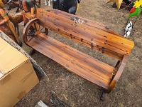 Wagon Wheel Bench