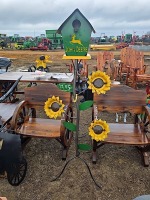 Metal John Deere Birdhouse