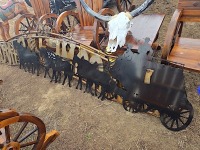 Metal Stagecoach Cutout