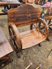 Wood Wagon Wheel Chair