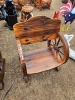 Wood Wagon Wheel Chair