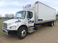 2017 Freightliner M2-106 Van-body Truck, s/n 1FVACWDT9HHJB2053: S/A, Cummins Eng., Auto, Morgan Body, Rear Roll Up Door, Lift Gate