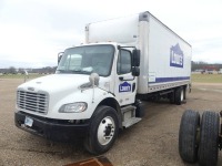 2017 Freightliner M2-106 Van-body Truck, s/n 1FVACWDT1HHHX3504: S/A, Cummins Eng., Auto, Morgan Body, Lift Gate