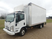 2016 Isuzu NPR Van-body Truck, s/n 54DB4W1BXGS807085: S/A, Gas Eng., Auto, Morgan 16' Body, Rear Roll Up Door, 439K mi.