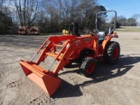 Kubota L3800D MFWD Tractor, s/n 83525: Rollbar, Kubota LA524 Loader w/ Bkt., 3PH, PTO, Drawbar, 122 hrs