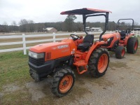 Kubota L3400D MFWD Tractor, s/n 61106: Rollbar Canopy, Drawbar, Lift Arms, PTO, 660 hrs