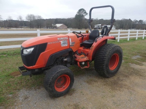 Kubota MX5200D Tractor, s/n 57704: Rollbar, Drawbar, 3PH, PTO, Turf Tires, 2289 hrs