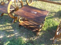 Wagon Wheel End Table