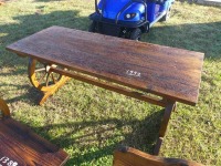 Wagon Wheel Table