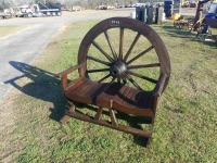 Wagon Wheel Bench