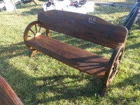 Wagon Wheel Bench