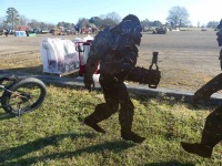 Metal Bigfoot w/ Bottle Sign