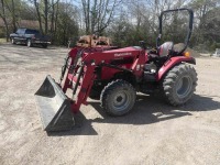 Mahindra 2638HST MFWD Tractor, s/n 38HRR09137: Rollbar, Hydrostatic, Loader w/ Bkt., Drawbar, 3PH, PTO, 381 hrs