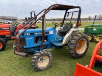 New Holland 1720 MFWD Tractor: Canopy, PTO, 3PH, Meter Shows 2019 hrs