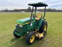 John Deere 770 MFWD Tractor, s/n M00770A121461: Canopy, 60" Belly Mower, Meter Shows 805 hrs