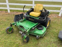 John Deere Z-Track 757 Zero-turn Mower, s/n TC0757B010054: 60" Deck, Kawasaki 25hp Eng., 1637 hrs