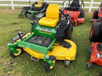 John Deere Z445 Zero-turn Mower, s/n 1GXZ445KEFF1713155: 60" Deck, Meter Shows 153 hrs