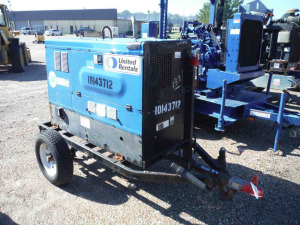 2013 Miller Big Blue 500D Welder/Generator: Deutz Eng., Trailer-mounted (No Title), Meter Shows 3861 hrs