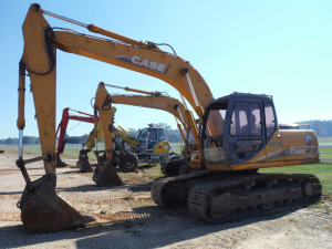 2005 Case CX160 Excavator, s/n DAC161962: Meter Shows 6457 hrs