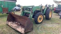 JOHN DEERE 5410 TRACTOR WITH JOHN DEERE 541 FRONT END LOADER VIN LV541D6143865