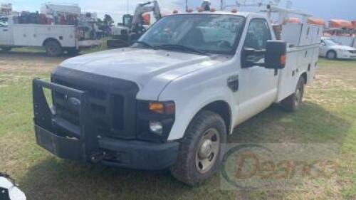 2008 FORD F350 TRUCK WITH UTILITY BODY