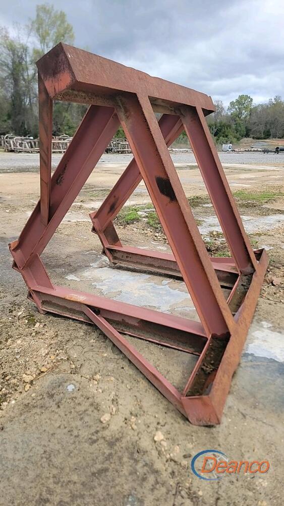 Heavy-Duty Steel A-Frame Slab Rack, Approx. 6'x3'x5', 6,000 lb Capacity