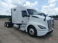 2022 Kenworth T680 Truck Tractor, s/n 1XKYDP9X9NJ133684: T/A, 60IN High Top Sleeper, Paccar MX13 456hp Eng., Auto, 12.5K Front, 40K Rears, 481K mi.