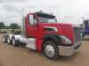 2007 Volvo Truck Tractor, s/n 4V4LC9KJ67N481680: Heavy-Haul Tri-axle, Day Cab, Volvo VE-D16 500hp Eng., Eaton 18-sp., Headache Rack, 285/75R24.5 Front & Rear Tires, 385/65R22.5 on 3rd Axle, Odometer Shows 591K mi.