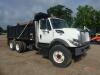 2019 International 7400 Tandem-axle Dump Truck, s/n 3HAWGTAT0KL240764: Cummins L9 350hp Eng., Allison Auto, 20K Front, 40K Rears, Spring Susp., 425/65R22.5 Fronts, 11R22.5 Rears, Ox Bodies Bed, Elec. Tarp, Odometer Shows 132K mi.
