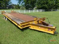 1995 CZ Tag Trailer, s/n 4CZTK3020S117H257: T/A, Spring Ride, Manual Ramps, Air Brakes, 50000 GVWR, 20' Deck, 5' Dovetail, Model CZ40KT