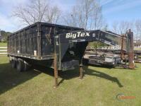 2006 Big Tex 25DU 16' Gooseneck Dump Trailer, s/n 16VDX182X62698207: T/A, Spread Axle