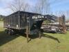 2006 Big Tex 25DU 16' Gooseneck Dump Trailer, s/n 16VDX182X62698207: T/A, Spread Axle