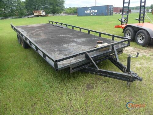 20' Trailer (No Title - Bill of Sale Only): T/A, Metal Floor, 2x2 Rails, Bumper-pull