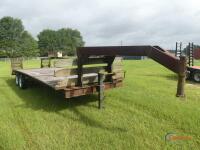Shopbuilt 16' Gooseneck Trailer (No Title - Bill of Sale Only): T/A, Ramps