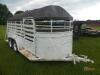 Horse Trailer (No Title - Bill of Sale Only): T/A, Center Divider, Canvas Top