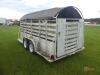 Horse Trailer (No Title - Bill of Sale Only): T/A, Center Divider, Canvas Top - 4