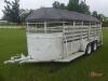 Horse Trailer (No Title - Bill of Sale Only): T/A, Center Divider, Canvas Top - 7